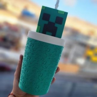 Vaso 3d modelo minecraft creeper 🥤✨